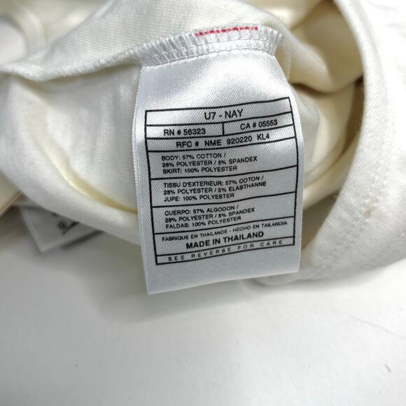 Nike Vintage Challenge Court Dri Fit Tennis Dress White & Black Stripe XS - Picture 8 of 9